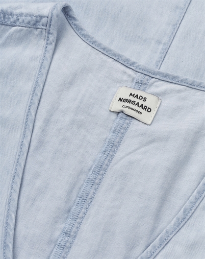 Mads Nørgaard - Air Denim Pauline Kjole - Sunbleached Blue